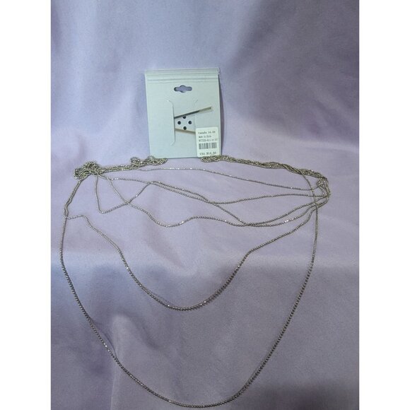 Multi-Layered Silver Hair Bobby Pins Chain Accessory By Icing - Picture 4 of 4